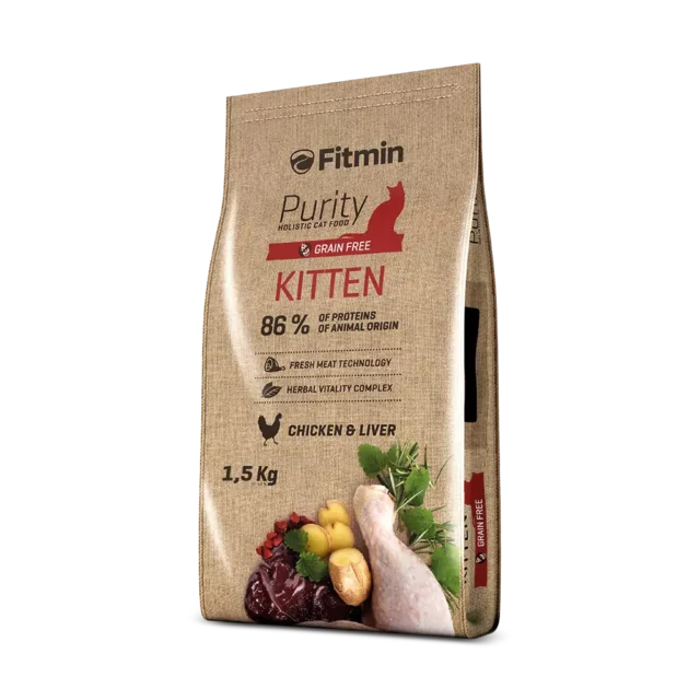 Fitmin Purity Kitten 1,5 kg AKCE 5+1 ZDARMA