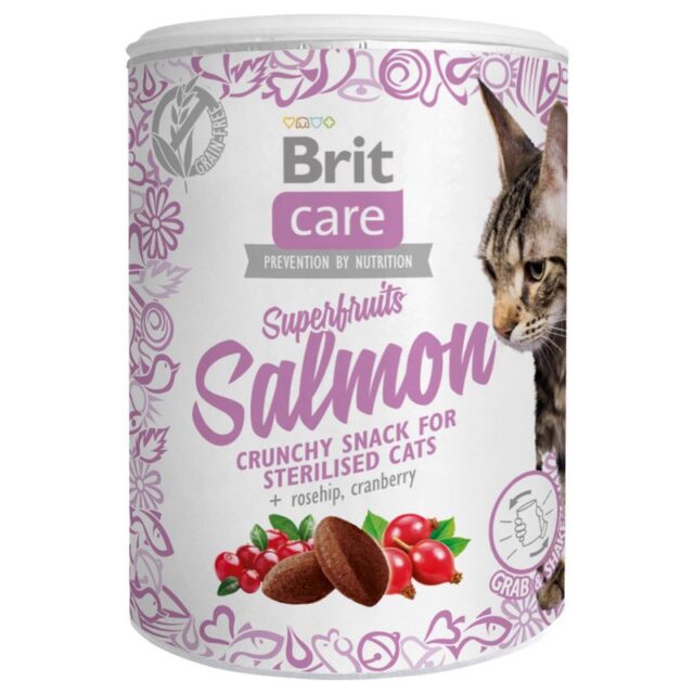 BRIT CARE Cat Snack Superfruits & Salmon 100g